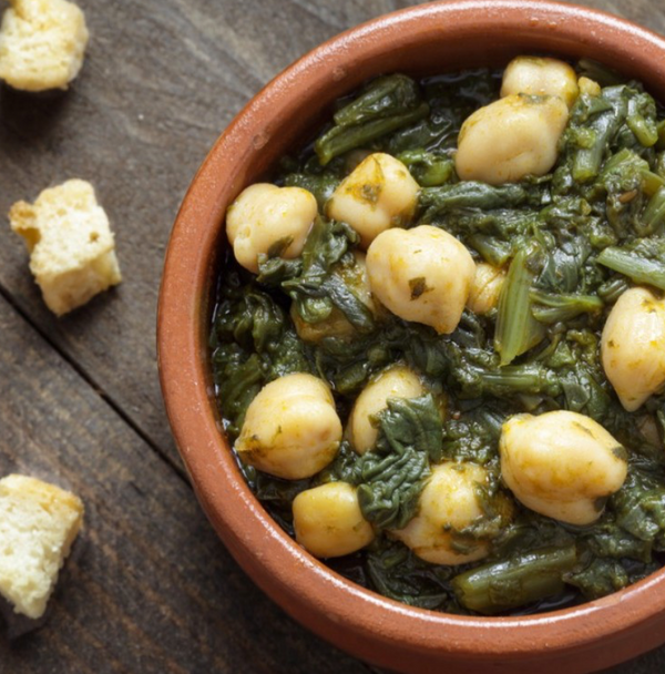 Spinach Chickpeas Stew