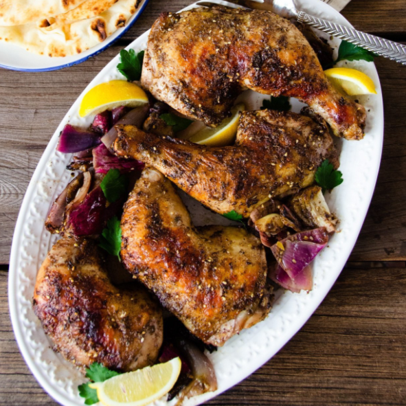 Garlic chicken za'atar casserole
