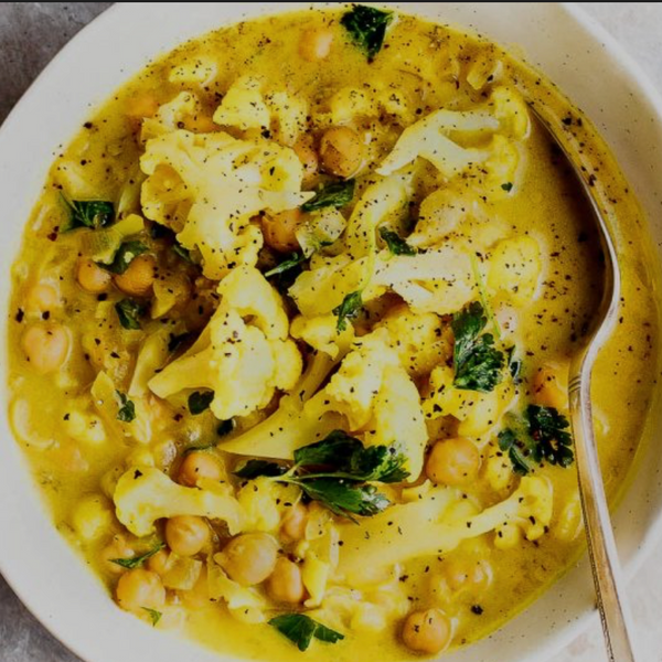 Cauliflower Chickpeas Stew