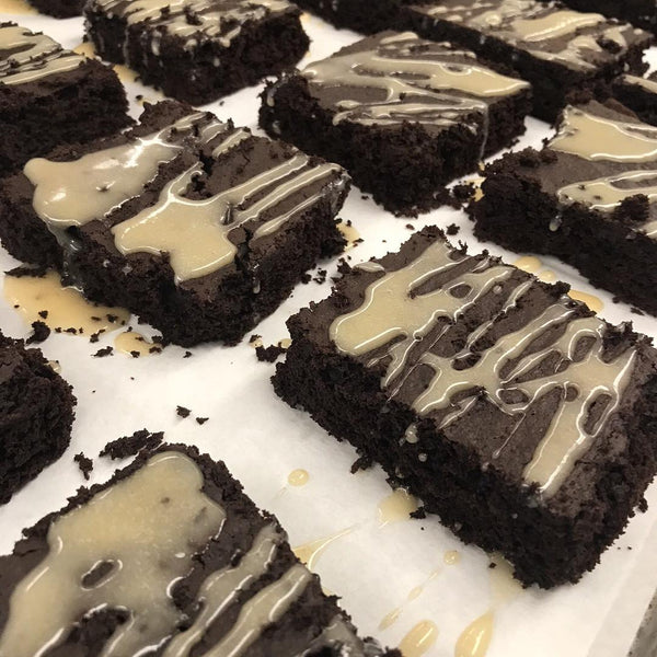 Espresso high iron Brownie w/Brown Butter Glaze