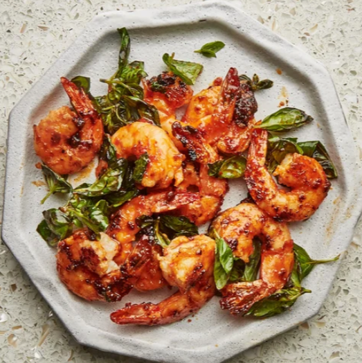 Shrimp & Basil Stir-fry