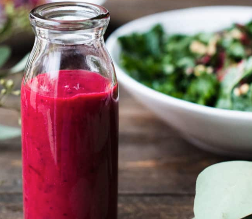 Apple, Chicken, Kale Salad w/Cranberry Vinaigrette