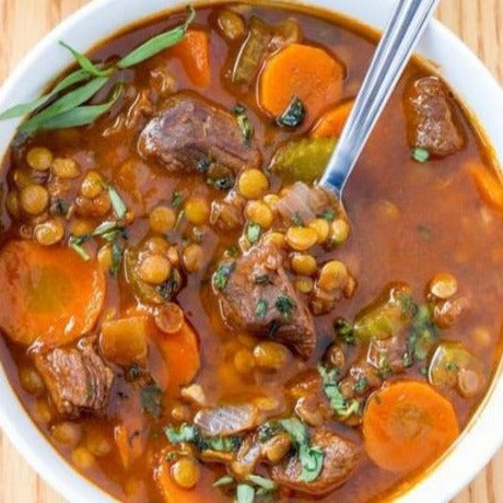 Winter Beef & Lentil Stew