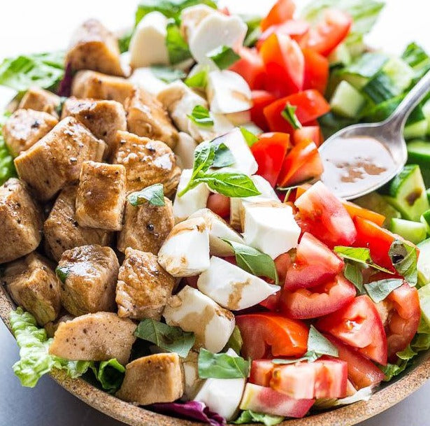 Caprese Balsamic Chicken Salad