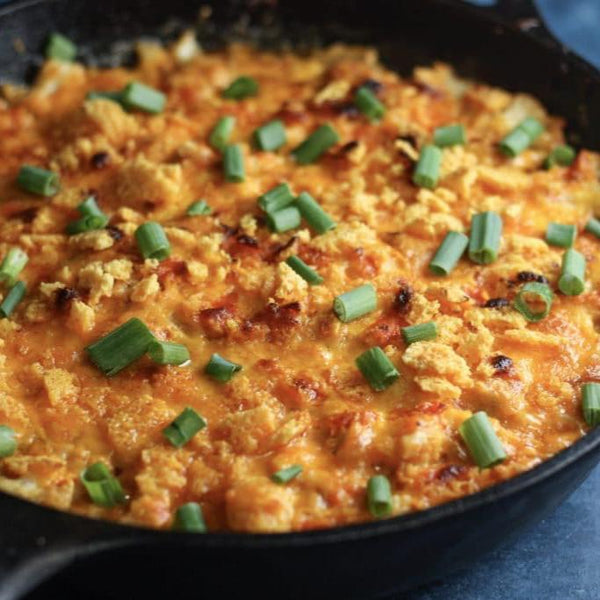 Buffalo Chicken Cauliflower Cheese Bake