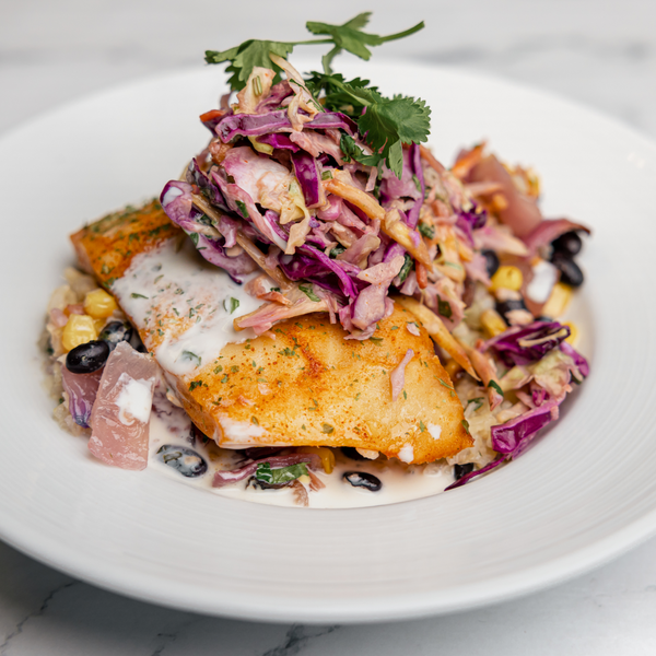 Cod Taco Bowl w/Lime Creme Sauce