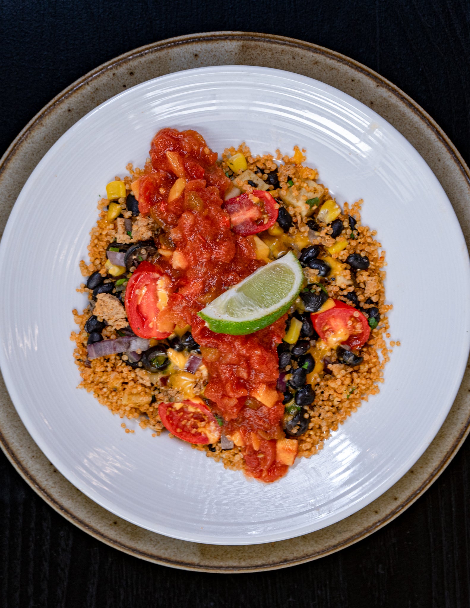 High Protein Burrito Bowl w/Green Tomato Salsa