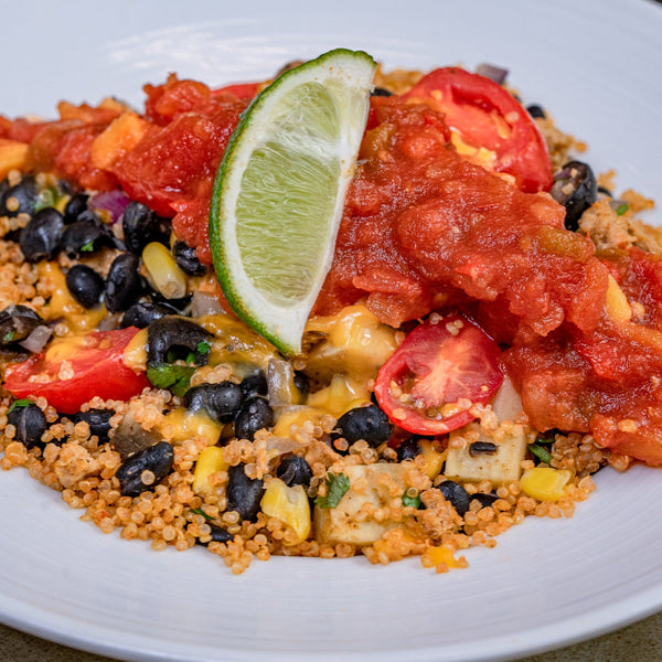 High Protein Burrito Bowl w/Green Tomato Salsa