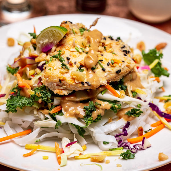 Thai Chicken Buddha Bowl w/Peanut Sauce