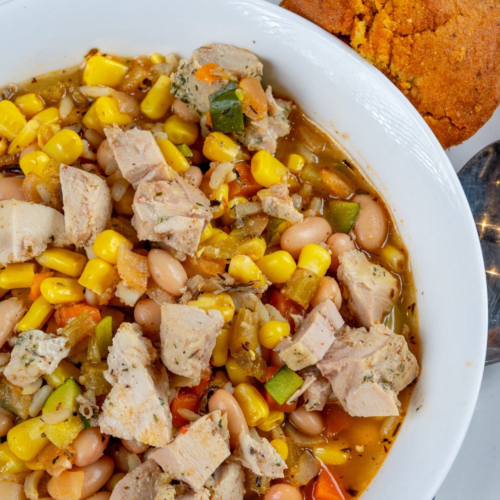 Zucchini White Bean Chicken Soup